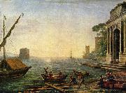 Claude Lorrain Seehafen beim Aufgang der Sonne USA oil painting artist